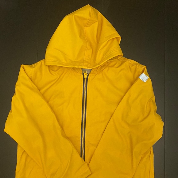 Yellow With Navy Stripe Lining Splash Jacket( new) - Picture 6 of 6